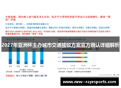 2027年亚洲杯主办城市交通接驳方案官方确认详细解析