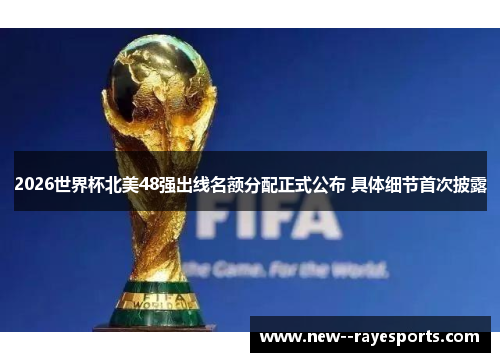 2026世界杯北美48强出线名额分配正式公布 具体细节首次披露